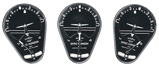 Umělý horizont - KLEVIN-SPERRY V-38
